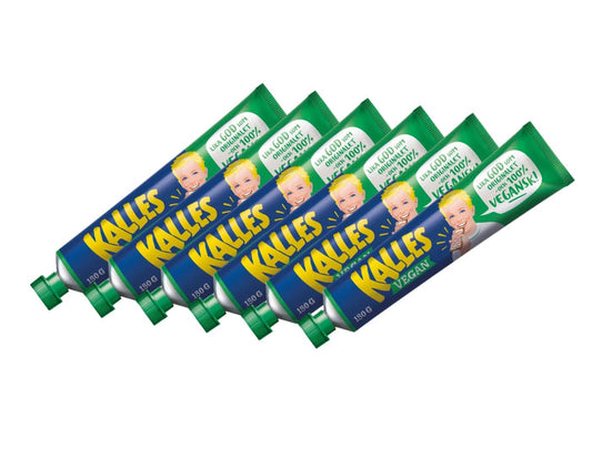 6 x Kalles Vegan 150g tubes – Swedish plant-based seaweed caviar spread, 100% vegan, rich in Omega-3, made in Sweden