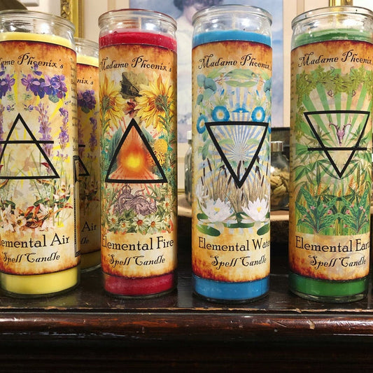 7 day style Elemental Magic Spell Candles (FULL SET)