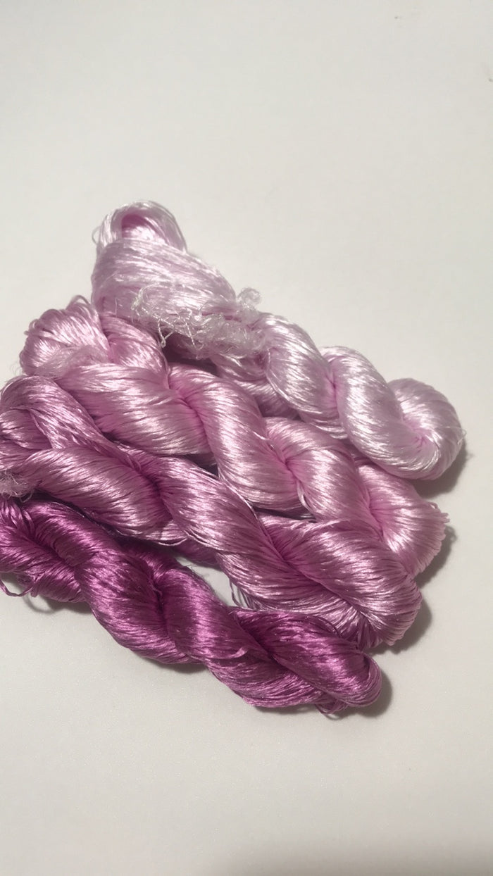 80m Untwisted Mulberry Silk Thread(#101 （1-4） 80m*4) - Ronghua Threads