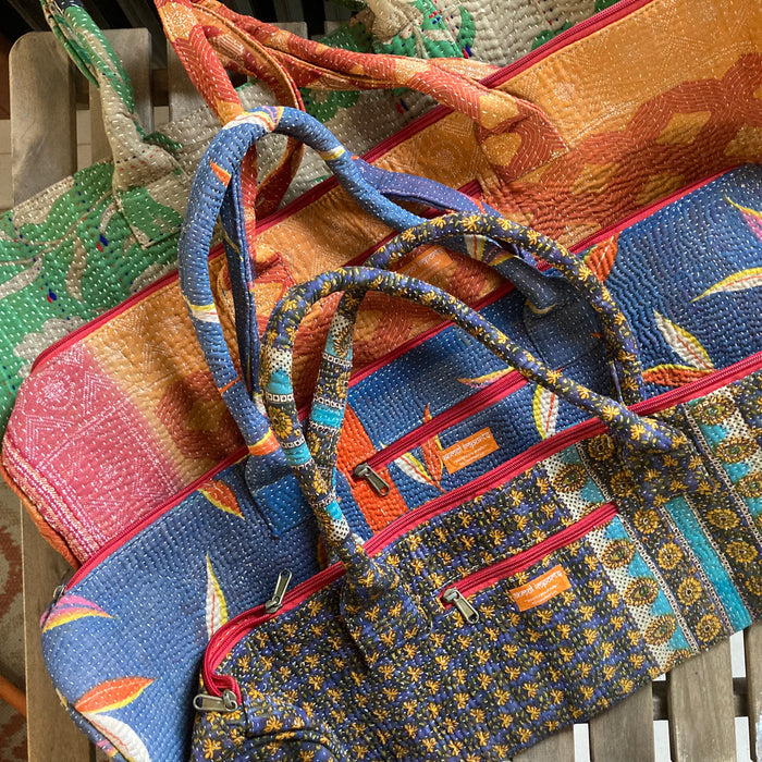 Kantha Yoga Bag- Formed Straps