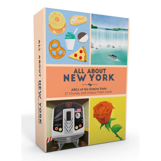 All About New York Alphabet Flash Cards