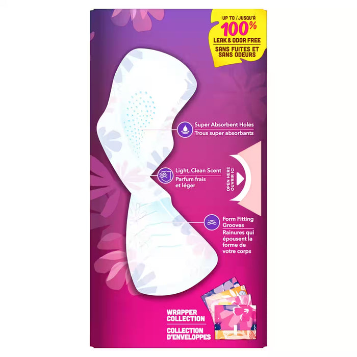 Always Radiant FlexFoam Pads with Wings, Scented, Size 1  30 Ct – 6 Pack