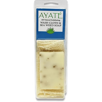 Ayaté Wash Cloth with Seaweed Soap