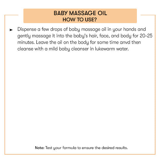 How to use Baby Massage Oil