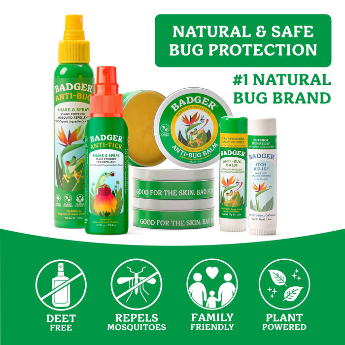 Badger - Badger Itch Relief Stick, Anti-Itch Cream for Bug Bites