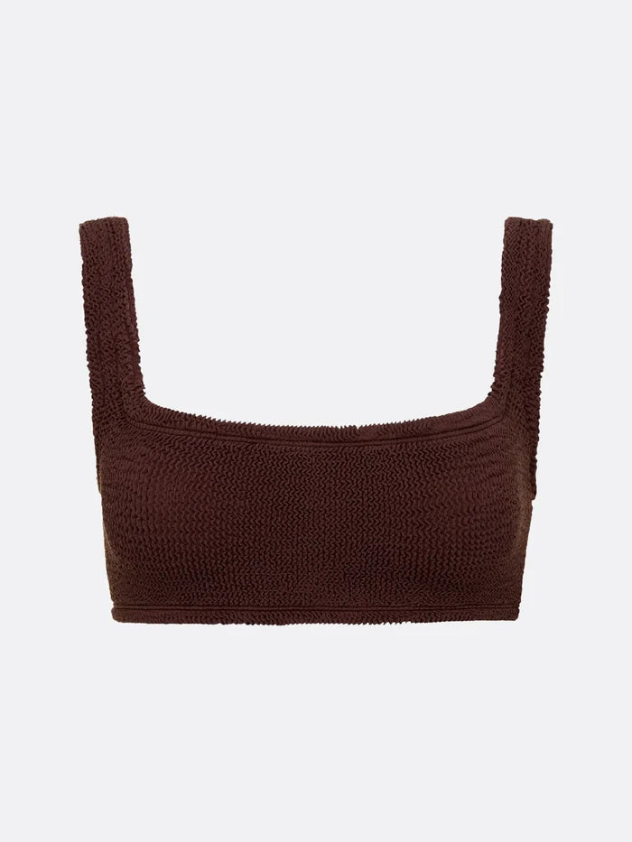 balboa bikini top - chocolate brown