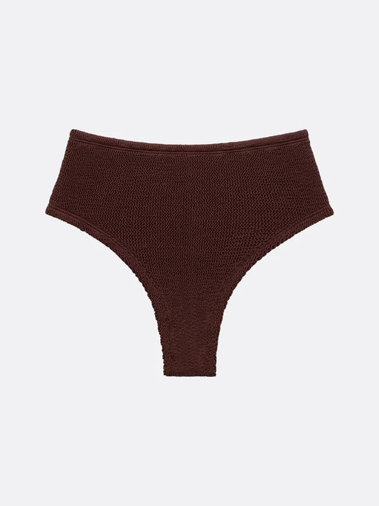 Balboa high waisted bikini bottom - chocolate brown Elysiian