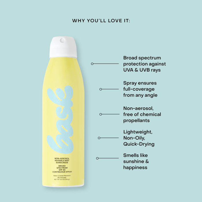 Bask Sunscreen - Bask SPF 30 Non-Aerosol Spray Sunscreen