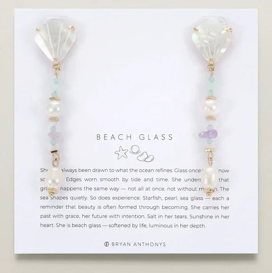 Beach Glass Drop Earrings