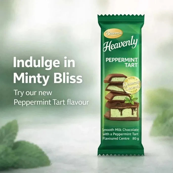 Beacon Heavenly   Peppermint Tart 90g Bar promotional image