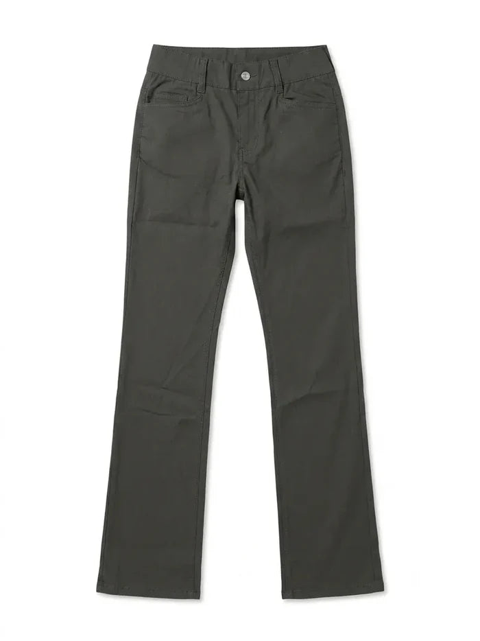 Bevy Flog Novel Deep Charcoal Olive Pant