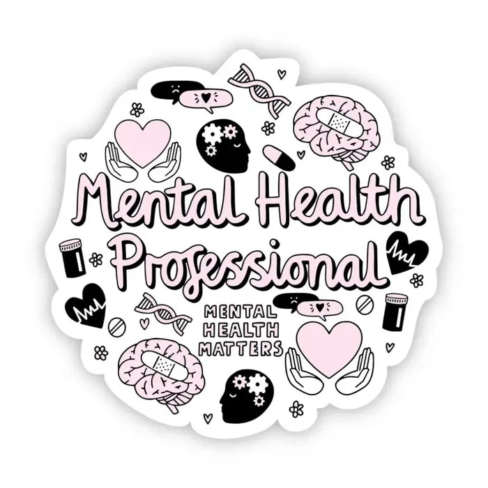 Big Moods 'Mental Health Professional' Vinyl Sticker