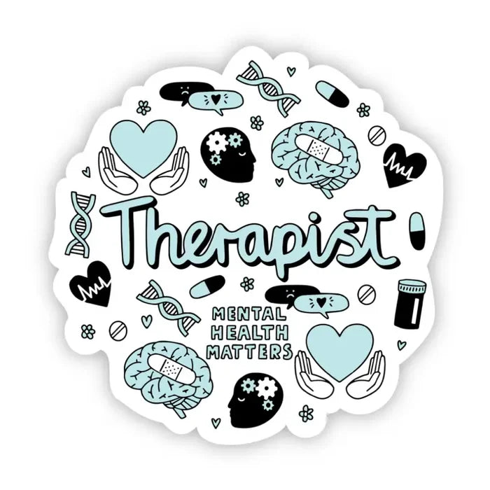 Big Moods 'Therapist' Vinyl Sticker