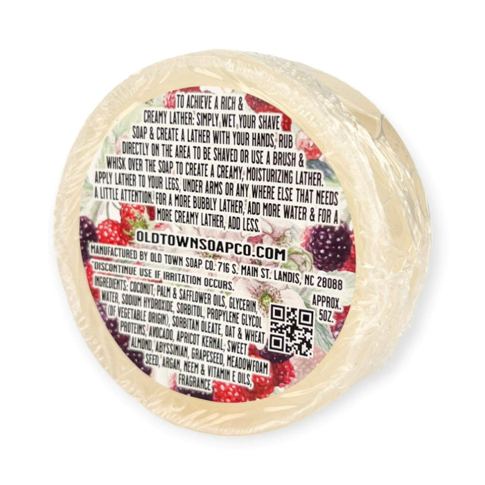 Black Raspberry & Vanilla Shave Soap - Old Town Soap Co.