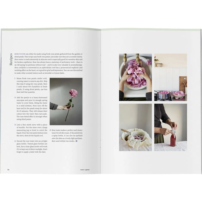 Poster featuring white flowers and the word "bloom" in bold. Text at the bottom reads "gardening • nature • inspiration." Perfect for your Bloom Zine Issue 14 Spring/Summer 2023 collection.