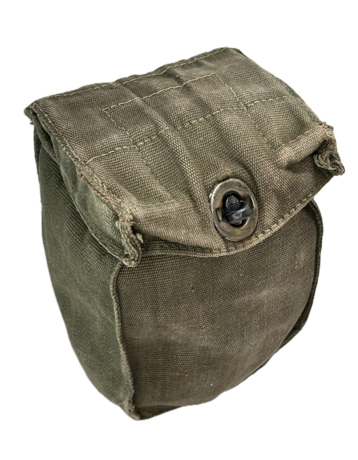 British P58 Mk.1 Early Version Canteen Pouch – Rare Turnbuckle Closure, Cold War Surplus