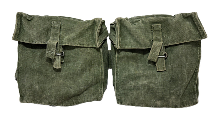 British P58 Mk.1 Early Version Rear Pouch – Rare Stiffened Lid, Cold War Web Equipment Surplus