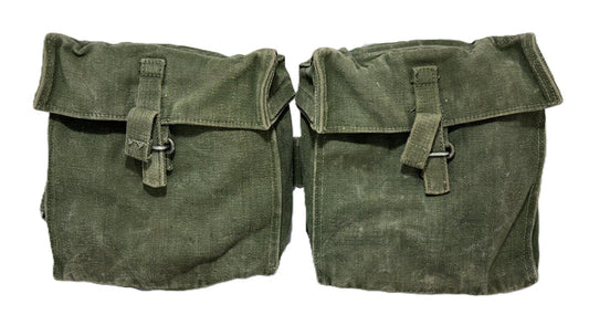 British P58 Mk.1 Early Version Rear Pouch – Rare Stiffened Lid, Cold War Web Equipment Surplus