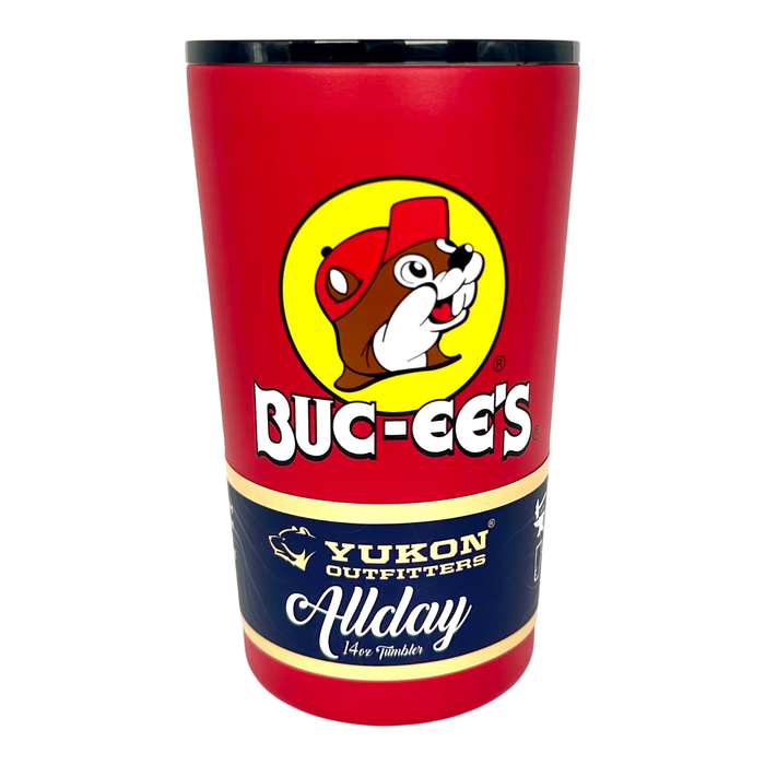 Red stainless steel tumbler - 14oz capacity