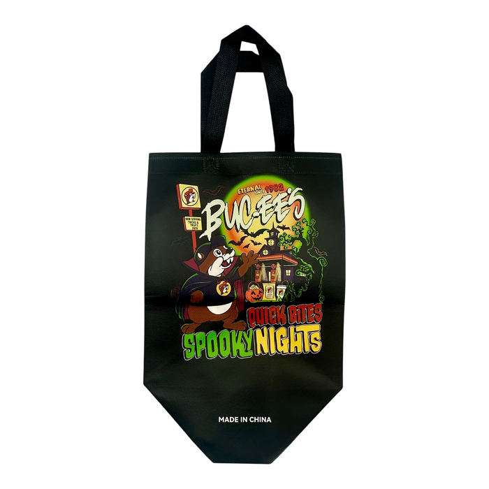 Black gift bag - durable Halloween treat bag