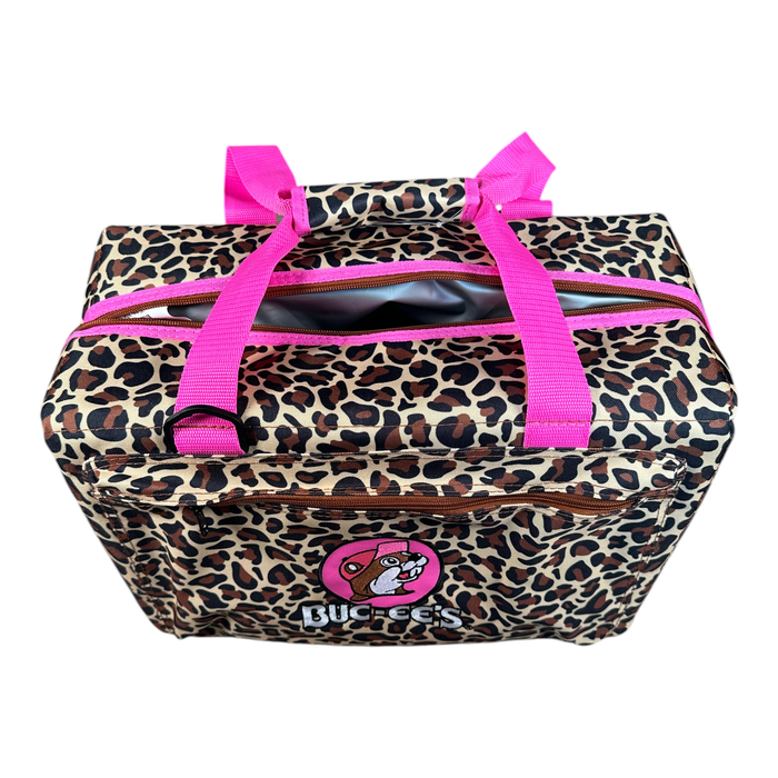 Buc-ee's 24-Can Cooler - Pink Leopard