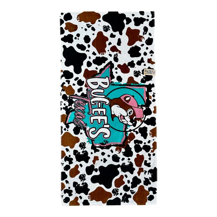 Buc-ee's multicolor towel - 32x64 inch cotton towel