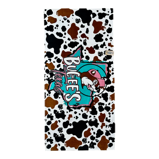 Buc-ee's multicolor towel - 32x64 inch cotton towel