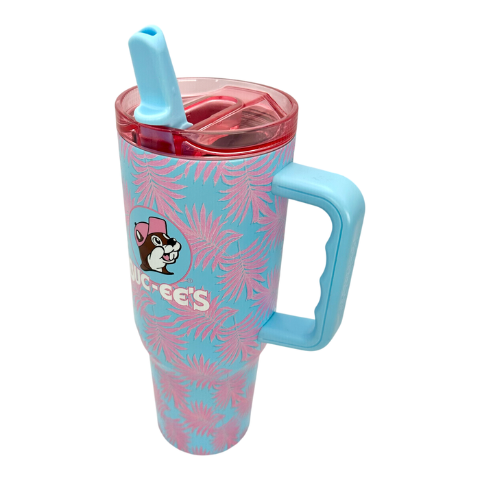 Buc-ee's Fit Forty PRO 40oz Pink Palm Tumbler