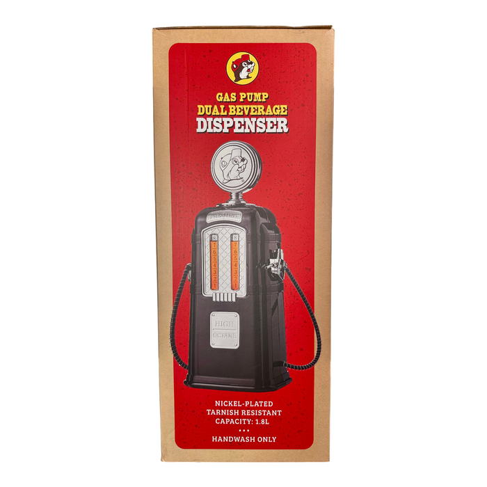 Novelty beverage dispenser - tarnish resistant nickel plated