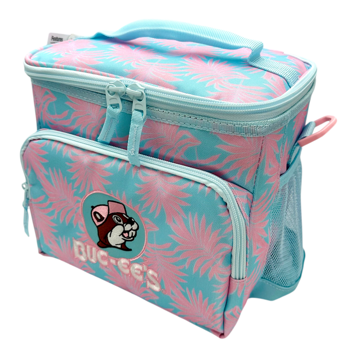 Buc-ee's Neon Palm Lunch Box Cooler - spacious interior