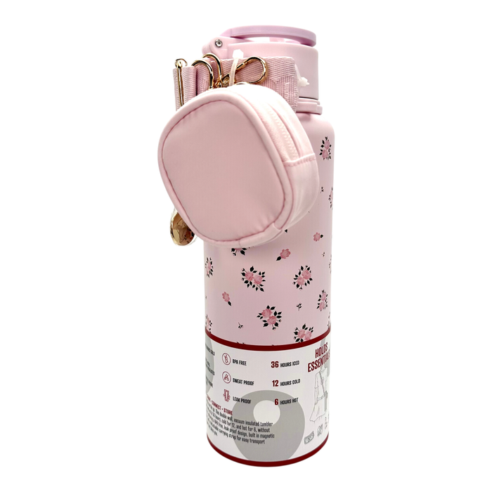 Pink tumbler - leak-proof and sweat-proof design
