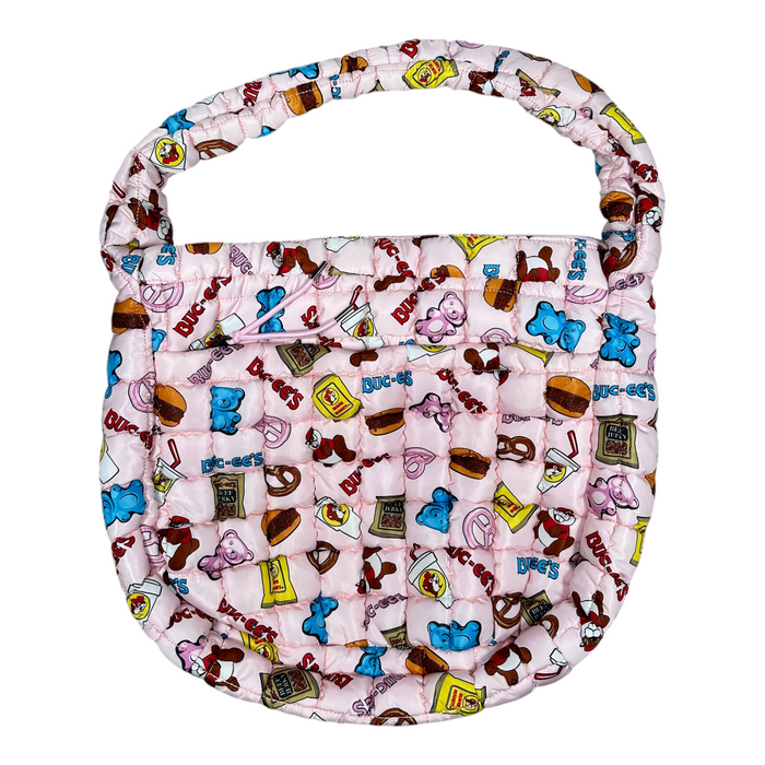 Buc-ee's light pink tote bag - spacious design for everyday use