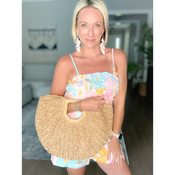 women's straw boutique purse bag