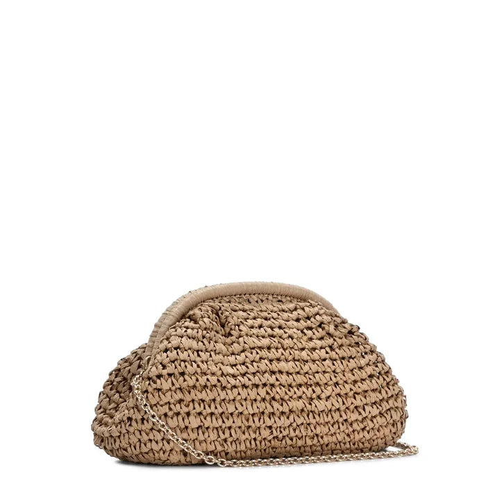 Camel - The Brynn Straw Clutch
