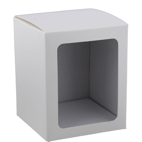 Candela Metro - FLAT Lid - Gift Box - X-Large - WHITE - WINDOW