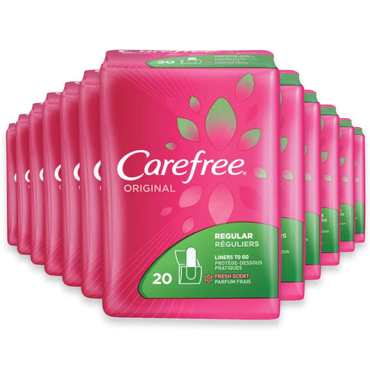 Carefree Pantiliners Regular Fresh Scent, 20 Ct –  18 Pack