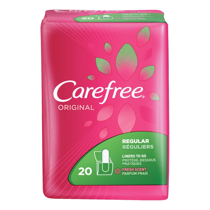 Carefree Pantiliners Regular Fresh Scent, 20 Ct –  18 Pack