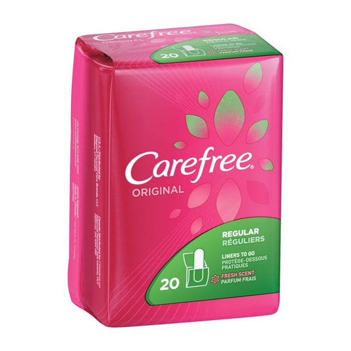 Carefree Pantiliners Regular Fresh Scent, 20 Ct –  18 Pack