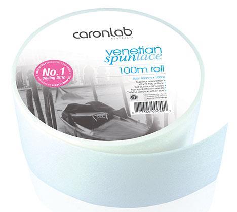 CaronLab Venetian Spunlace Wax Strip - Bright White 80 x100m