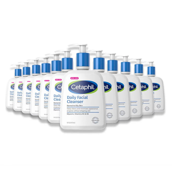 Cetaphil -  Daily Facial Cleanser 16 oz - 12 Pack