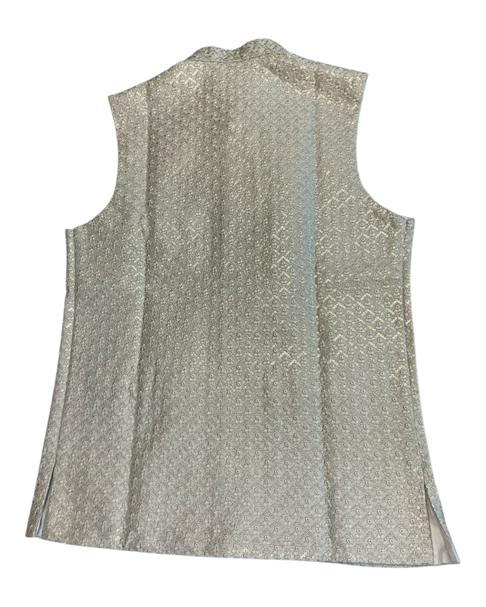 Champagne - Premium Self All Over Embroidered - Mens Indian Waistcoat - UK Stock - 24 hr Dispatch - KCS4787 03KR26