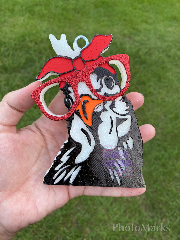 Chicken with Glasses Freshie