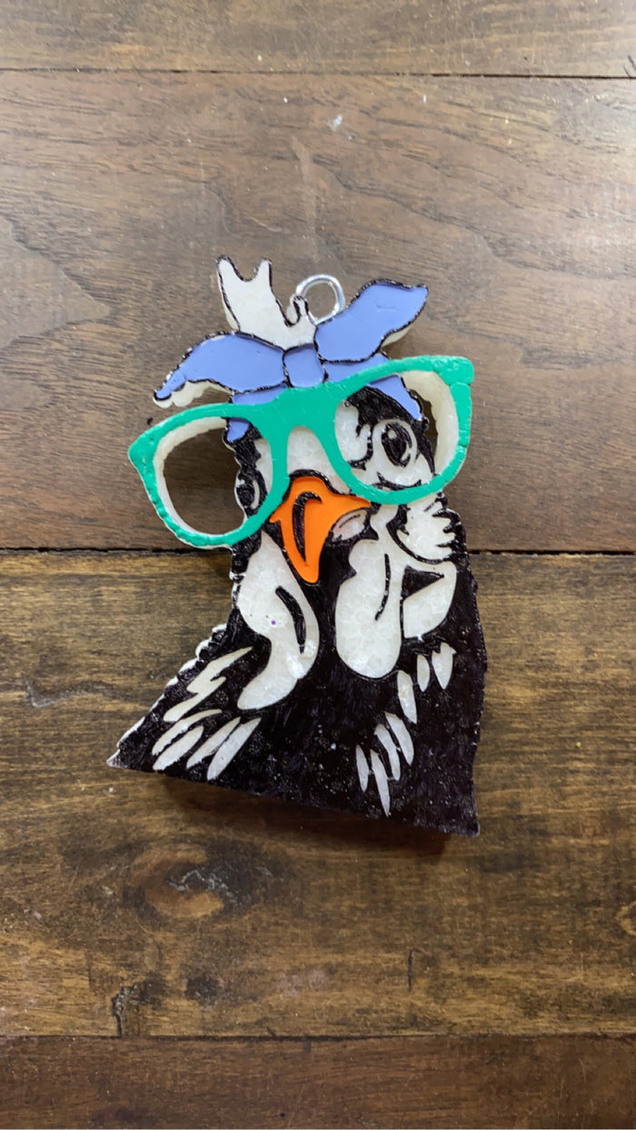 Chicken with Glasses Freshie