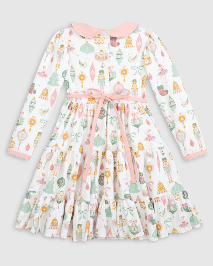 Christmas Ornaments Print Swing Dress: 2