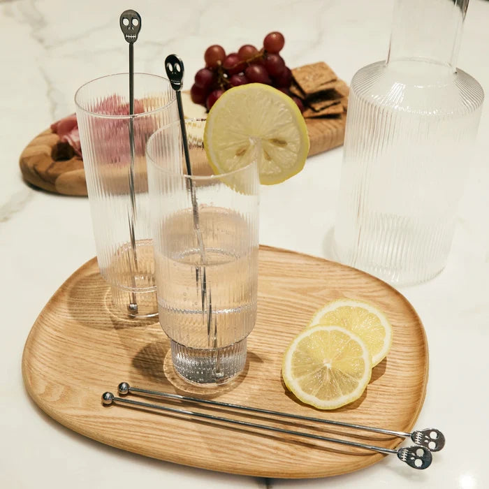Kikkerland Skull Cocktail Stirrers