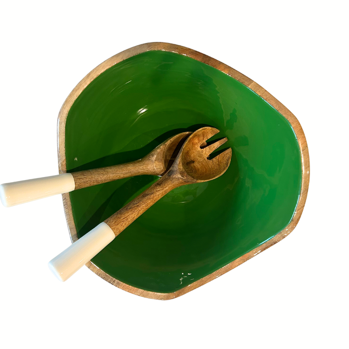 Green/White / 12"dia x 6"h