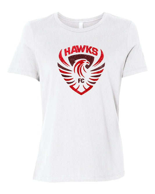 Colorado Hawks Soccer Ladies Tees - Matte or Glitter