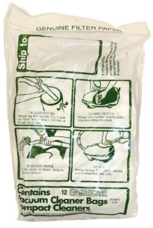 Compact Tristar Canister Vacuum Cleaner Paper Bags 12 Pk Generic Part # 738SEC