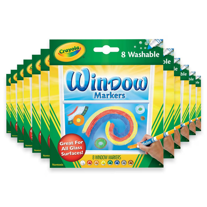Crayola Washable Window Markers - 8 Ct - 24 Pack