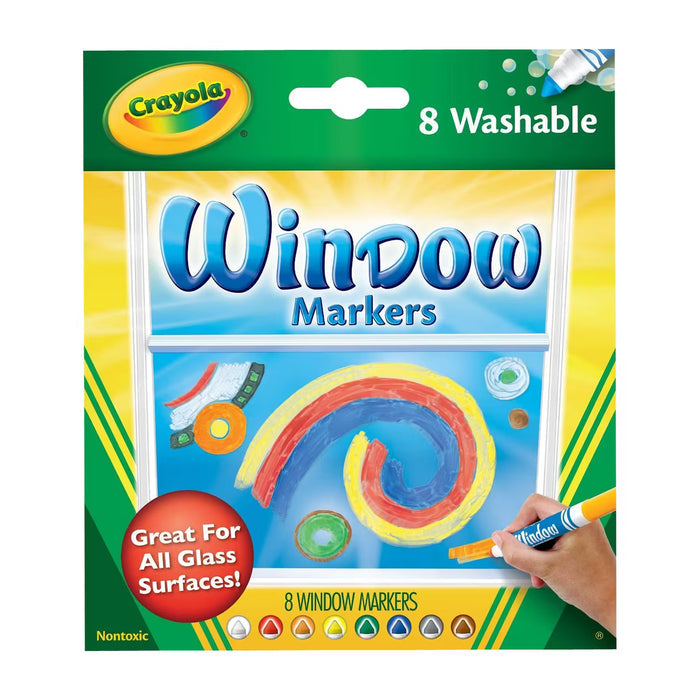 Crayola Washable Window Markers - 8 Ct - 24 Pack